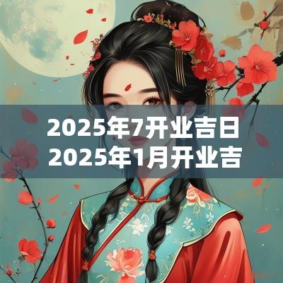 2025年7开业吉日 2025年1月开业吉日