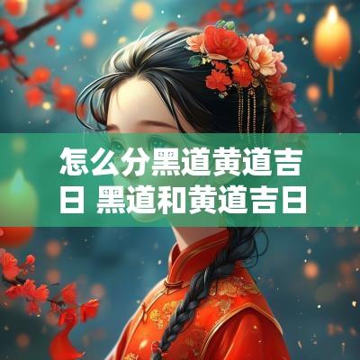 怎么分黑道黄道吉日 黑道和黄道吉日的区别