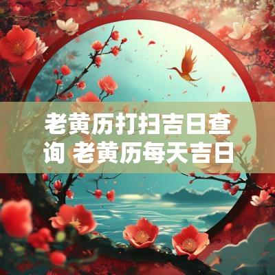 老黄历打扫吉日查询 老黄历每天吉日吉时查询