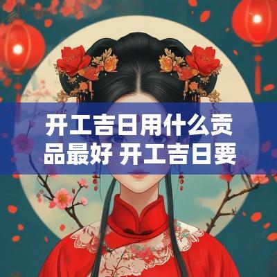 开工吉日用什么贡品最好 开工吉日要放什么东西
