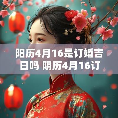 阳历4月16是订婚吉日吗 阴历4月16订婚好吗