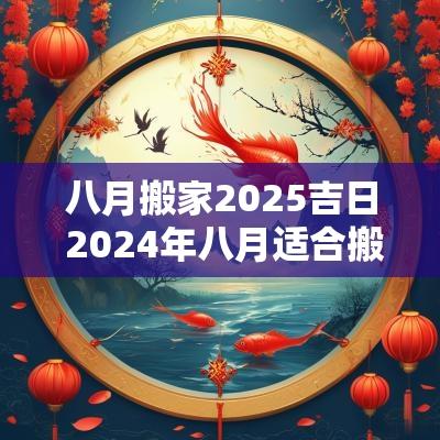 八月搬家2025吉日 2025年八月适合搬家的日子有哪些