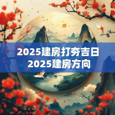 2025建房打夯吉日 2025建房方向