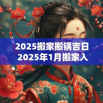 2025搬家搬锅吉日 2025年1月搬家入宅最好吉日