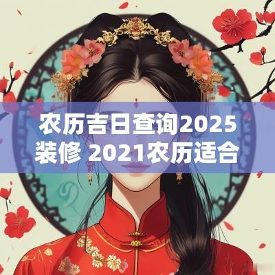 农历吉日查询2025装修 2025农历适合装修动工