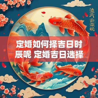 定婚如何择吉日时辰呢 定婚吉日选择