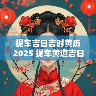 提车吉日吉时黄历2025 提车黄道吉日日历表2025