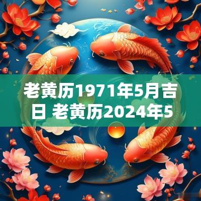 老黄历1971年5月吉日 老黄历2025年5月22是黄道吉日