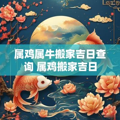 属鸡属牛搬家吉日查询 属鸡搬家吉日