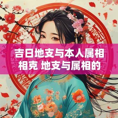 吉日地支与本人属相相克 地支与属相的关系