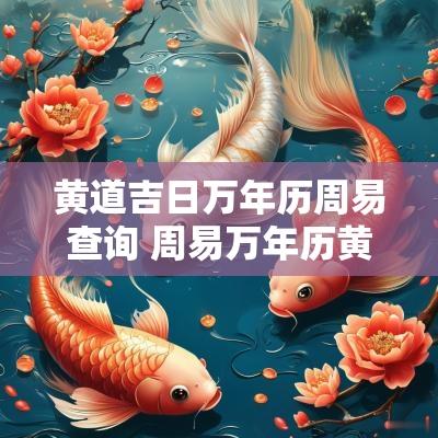 黄道吉日万年历周易查询 周易万年历黄道吉日查询