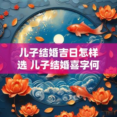 儿子结婚吉日怎样选 儿子结婚喜字何时摘掉