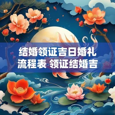 结婚领证吉日婚礼流程表 领证结婚吉日