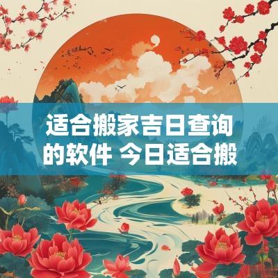 适合搬家吉日查询的软件 今日适合搬家吉日查询