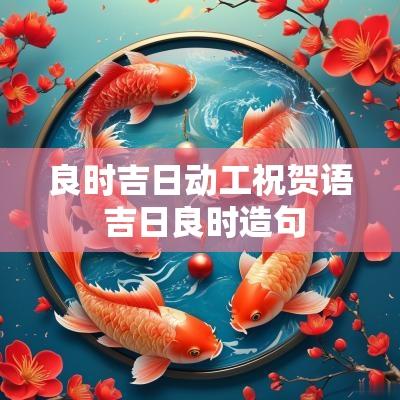 良时吉日动工祝贺语 吉日良时造句