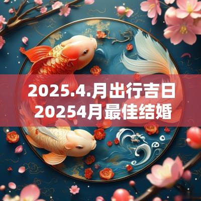 2025.4.月出行吉日 20254月最佳结婚吉日表