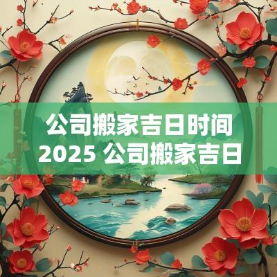 公司搬家吉日时间2025 公司搬家吉日时间2025年