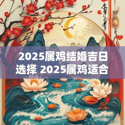 2025属鸡结婚吉日选择 2025属鸡适合结婚吗