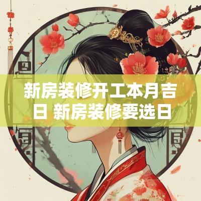 新房装修开工本月吉日 新房装修要选日子开工吗