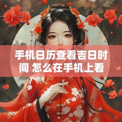 手机日历查看吉日时间 怎么在手机上看日历的黄道吉日