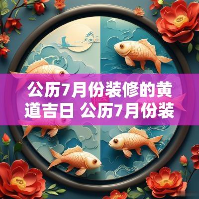 公历7月份装修的黄道吉日 公历7月份装修黄道吉日2025年