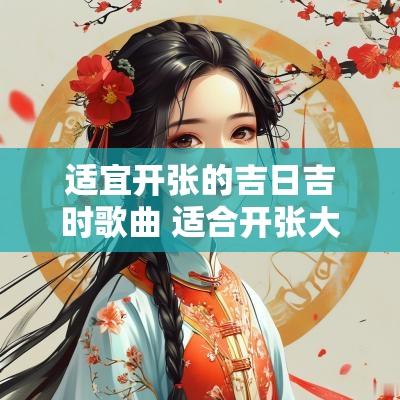 适宜开张的吉日吉时歌曲 适合开张大吉的日子