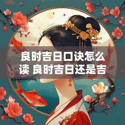 良时吉日口诀怎么读 良时吉日还是吉日良时