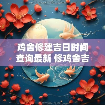 鸡舍修建吉日时间查询最新 修鸡舍吉日