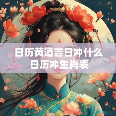 日历黄道吉日冲什么 日历冲生肖表
