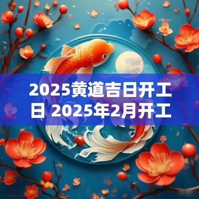 2025黄道吉日开工日 2025年2月开工黄道吉日是哪几天