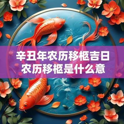 辛丑年农历移柩吉日 农历移柩是什么意思