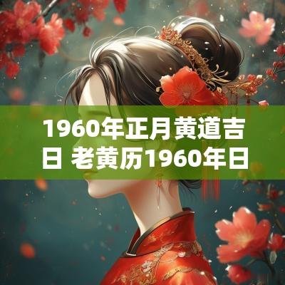 1960年正月黄道吉日 老黄历1960年日历