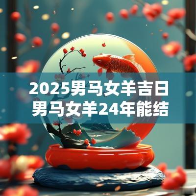 2025男马女羊吉日 男马女羊24年能结婚吗