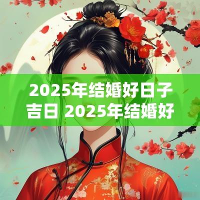 2025年结婚好日子吉日 2025年结婚好日子黄道吉日查询