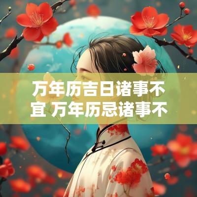 万年历吉日诸事不宜 万年历忌诸事不宜是什么意思