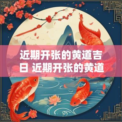 近期开张的黄道吉日 近期开张的黄道吉日有哪些