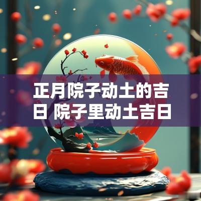 正月院子动土的吉日 院子里动土吉日