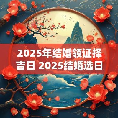 2025年结婚领证择吉日 2025结婚选日子老黄历