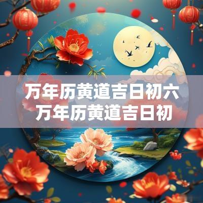 万年历黄道吉日初六 万年历黄道吉日初六出生