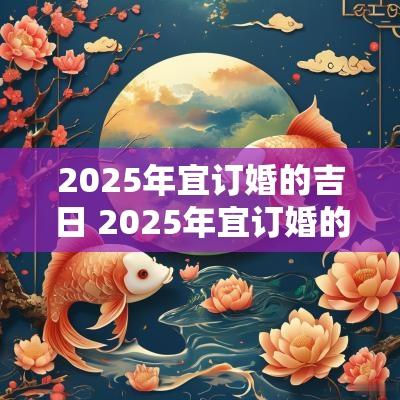 2025年宜订婚的吉日 2025年宜订婚的黄道吉日