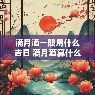 满月酒一般用什么吉日 满月酒算什么吉日