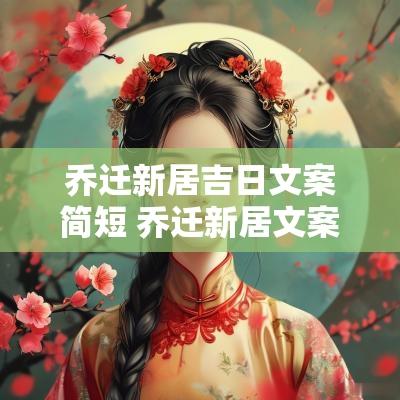 乔迁新居吉日文案简短 乔迁新居文案怎么写