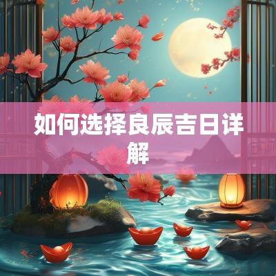 如何选择良辰吉日详解