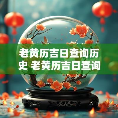 老黄历吉日查询历史 老黄历吉日查询2025年