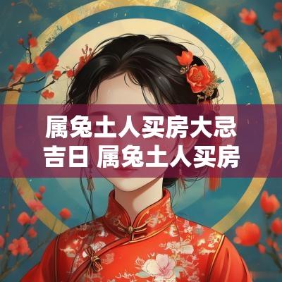 属兔土人买房大忌吉日 属兔土人买房大忌吉日是什么