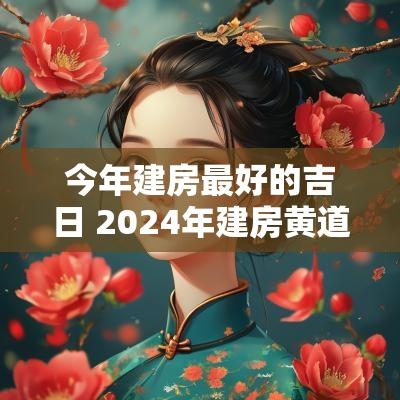 今年建房最好的吉日 2025年建房黄道吉日