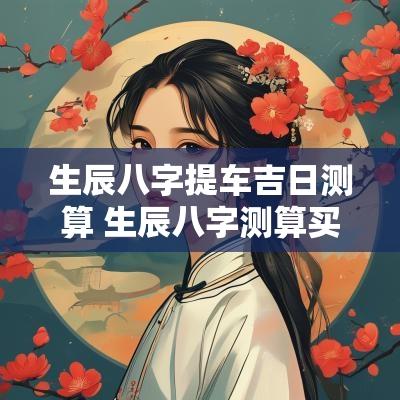 生辰八字提车吉日测算 生辰八字测算买车