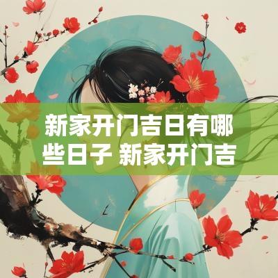 新家开门吉日有哪些日子 新家开门吉利话,进门时说