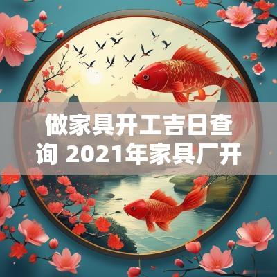 做家具开工吉日查询 2025年家具厂开工吉日