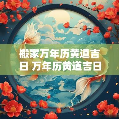 搬家万年历黄道吉日 万年历黄道吉日搬家入宅2025